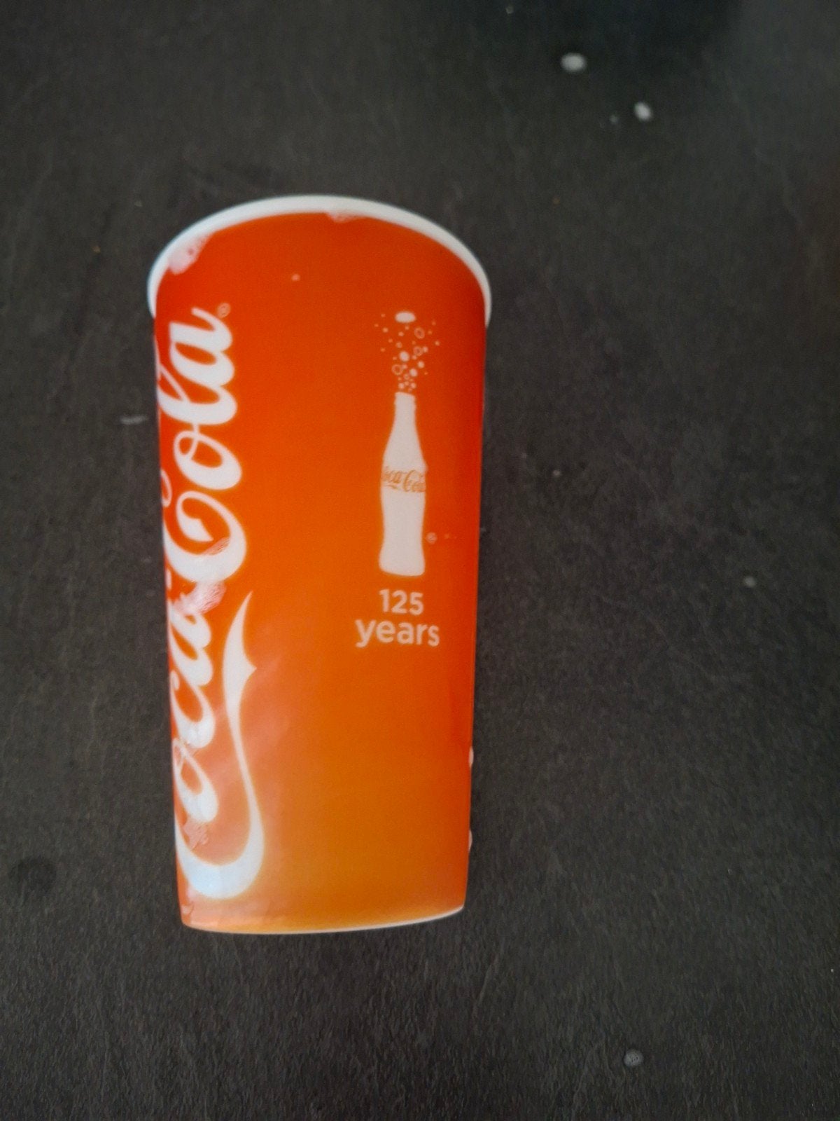 Coca-Cola 125 jaar jubileum beker, Ophalen of Verzenden, Gebruikt, Gebruiksvoorwerp