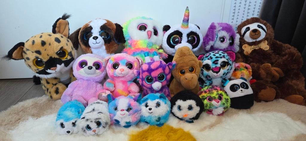 Grote verzameling Ty knuffels met en zonder label., Ophalen of Verzenden, Zo goed als nieuw, Overige typen