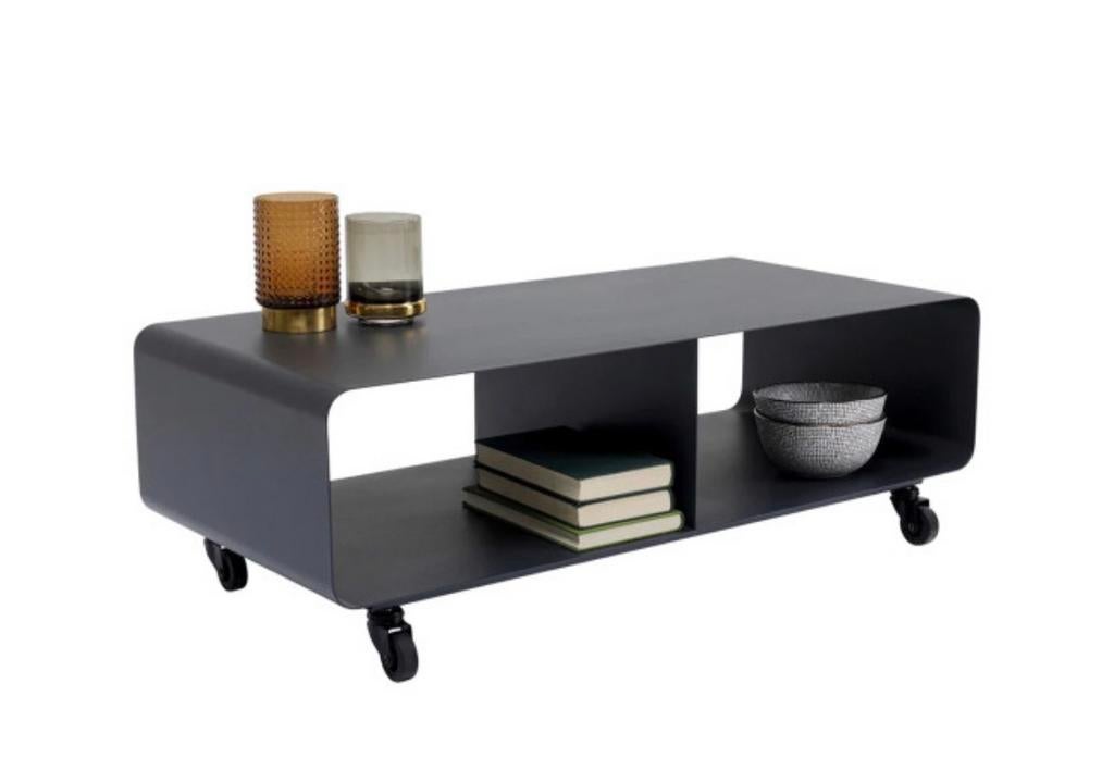 KARE DESIGN Verrijdbaar tv-meubel 90cm donkergrijs, Ophalen, 50 tot 100 cm, 50 tot 100 cm, Zo goed als nieuw
