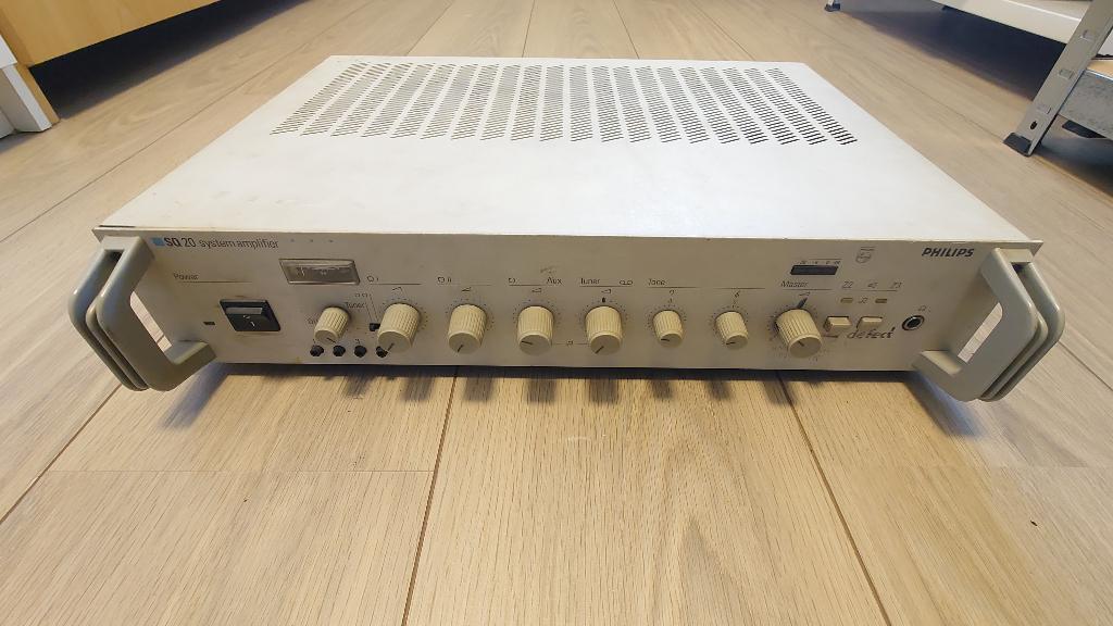 Philips SQ20 versterker, Minder dan 60 watt, Ophalen, Overige merken, Gebruikt