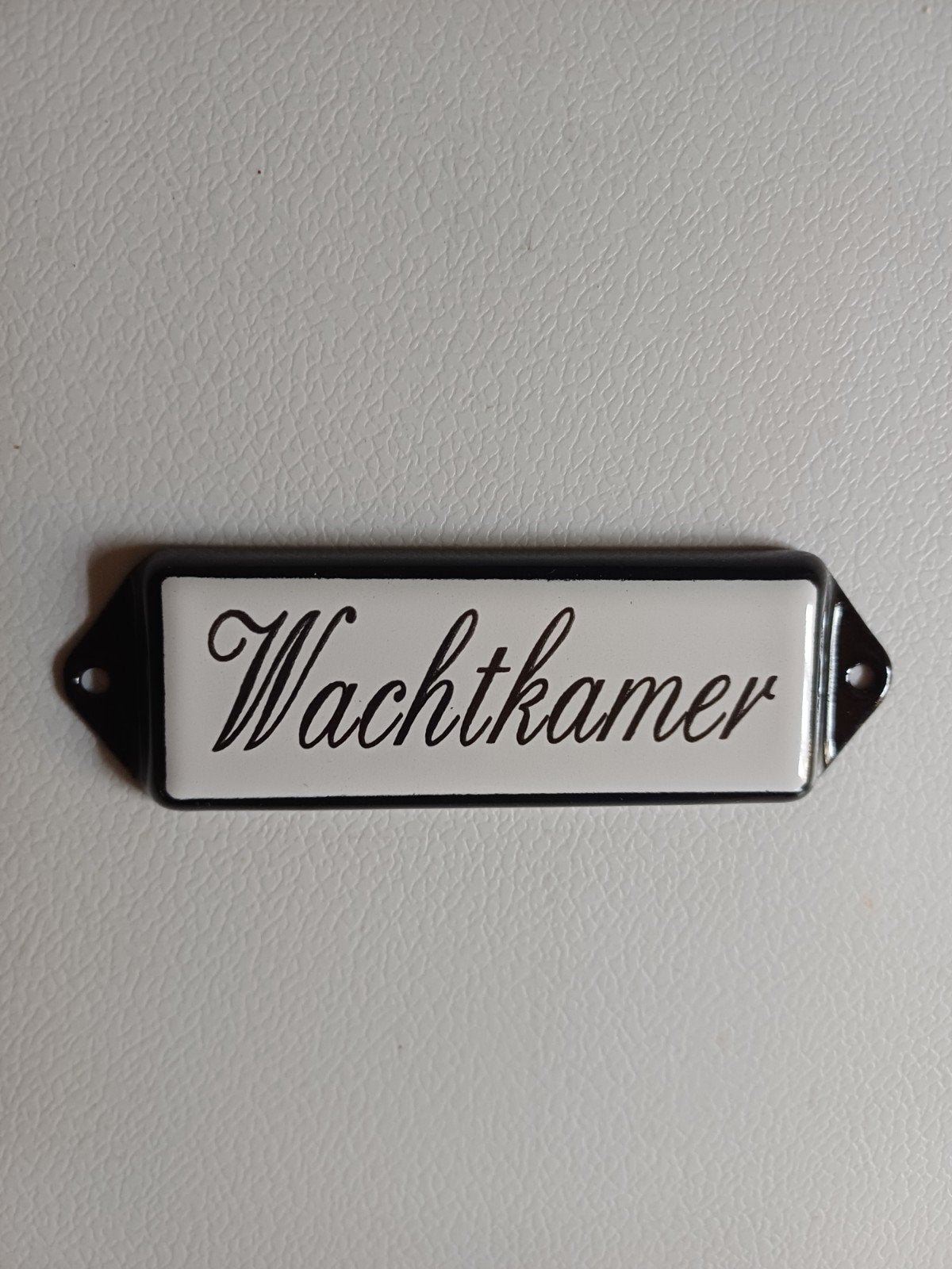 Emaille bordje WACHTKAMER. NIEUW., Ophalen of Verzenden