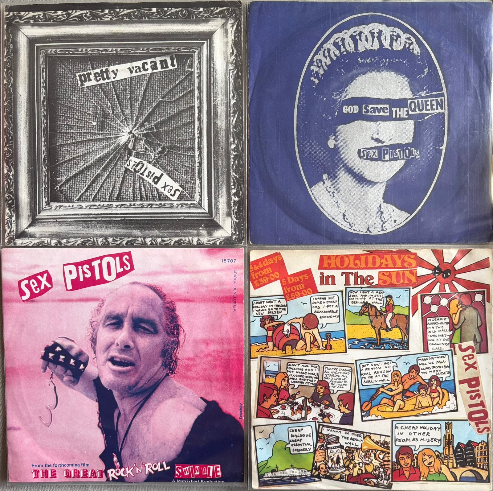 4x single Sex Pistols, Ophalen of Verzenden, 7 inch, Overige genres