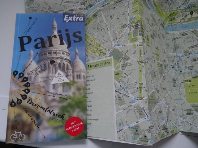 Parijs ; anwb extra reisgids + de grote plattegrond, Europa, Nieuw, Ophalen of Verzenden, Reisgids of -boek