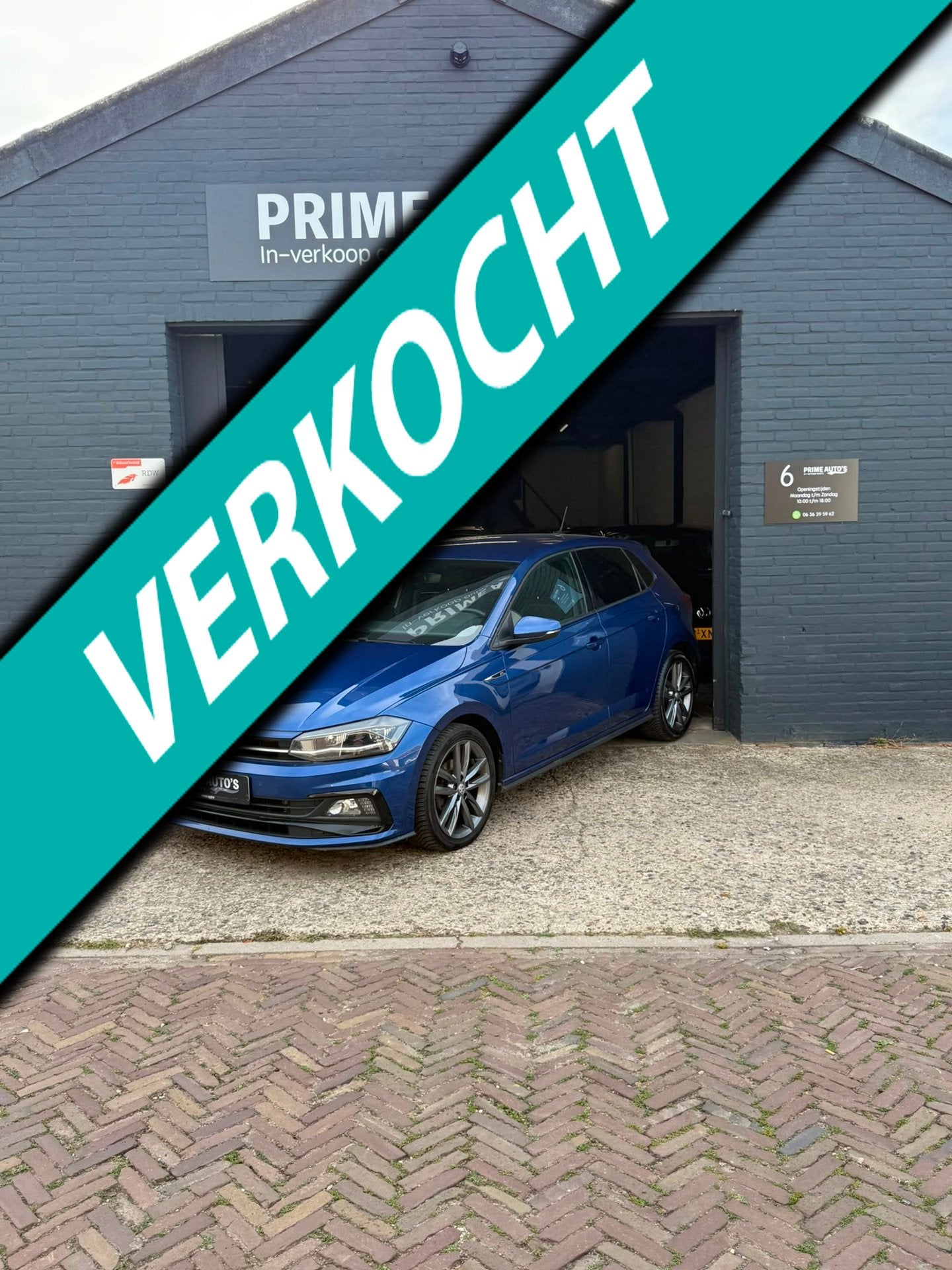 Volkswagen Polo 1.0 TSI R-Line Digital Dash| Achteruitrijcam, Auto's, Voorwielaandrijving, Gebruikt, Zwart, Blauw