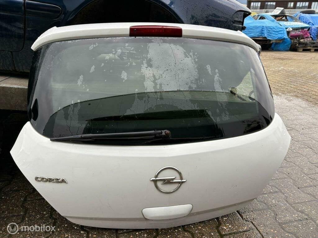 Achterklep wit Opel Corsa D ('06-'15), Gebruikt, Achterklep, Opel, Ophalen of Verzenden