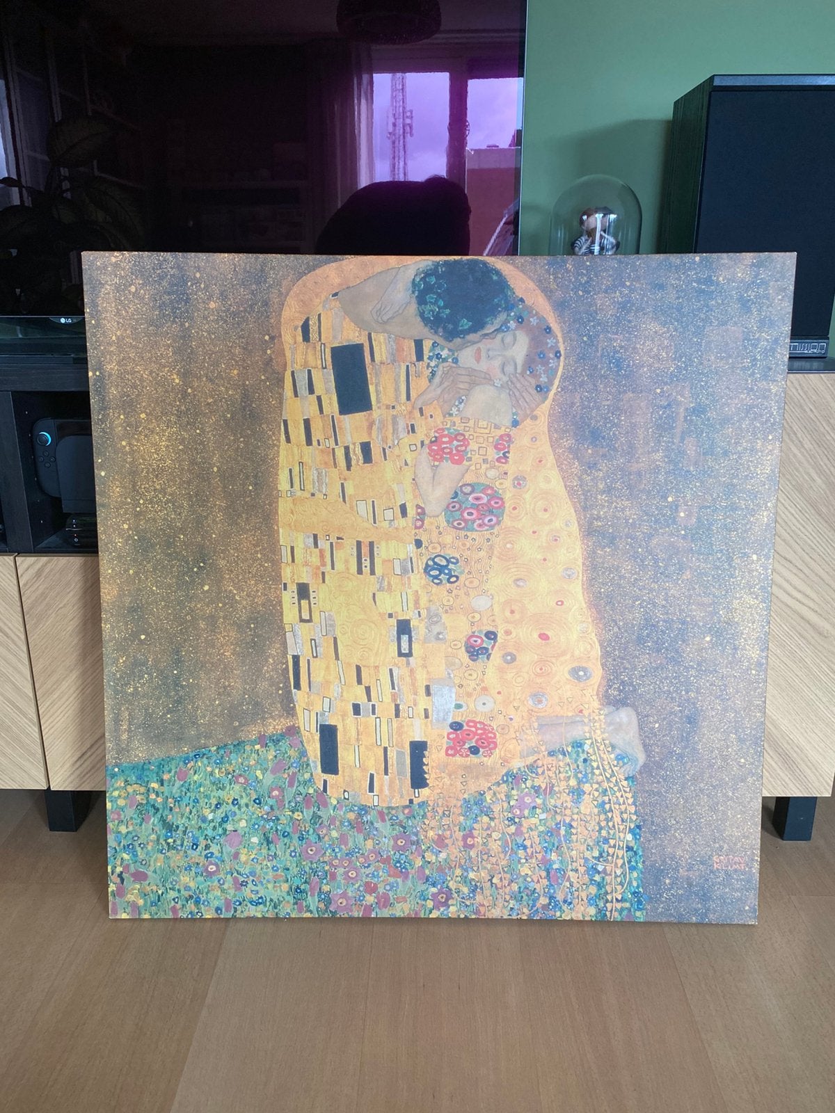 Gustav Klimt De Kus canvas print ikea PJÄTTERYD, Ophalen, Schilderij, 90 cm, Zo goed als nieuw
