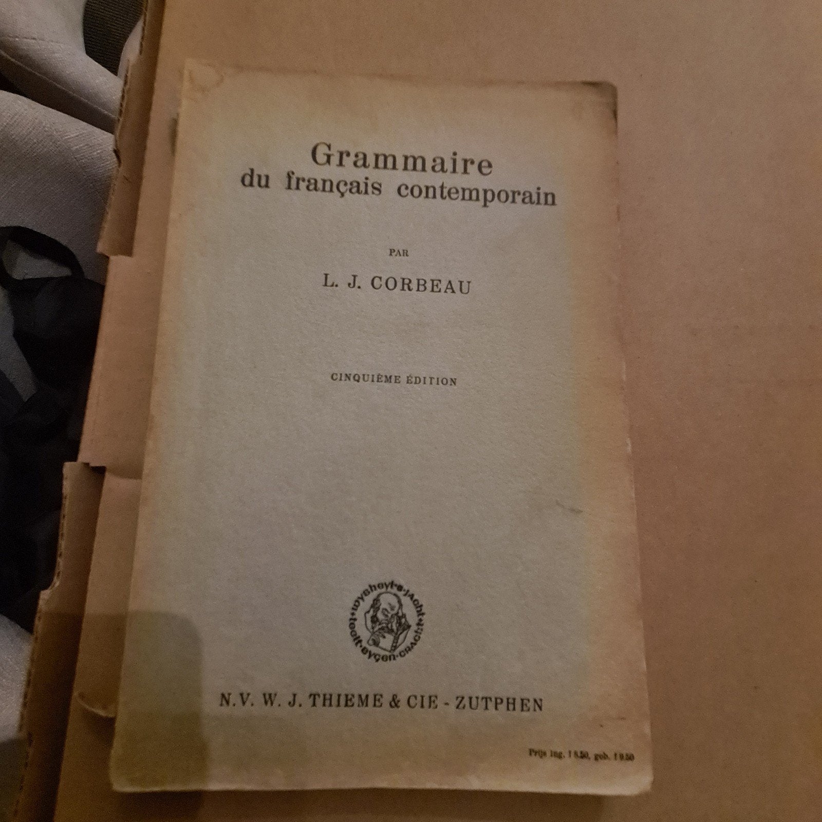 Grammaire du français contemporain - L.J. Corbeau (1951), Ophalen of Verzenden