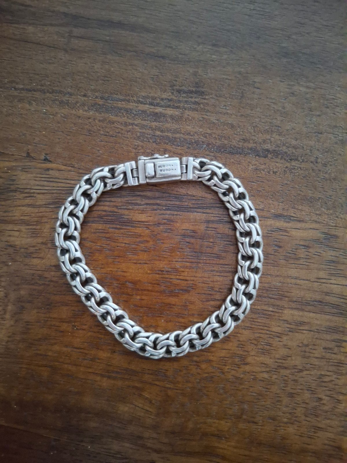 buddha to buddha armband 21cm, Ophalen of Verzenden, Zo goed als nieuw, Zilver, Zilver
