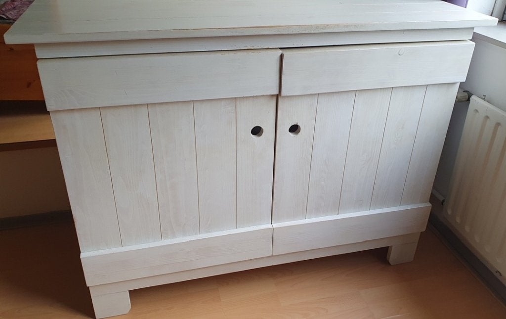 commode kast hout, Ophalen, Gebruikt, 50 tot 70 cm, 100 cm of meer