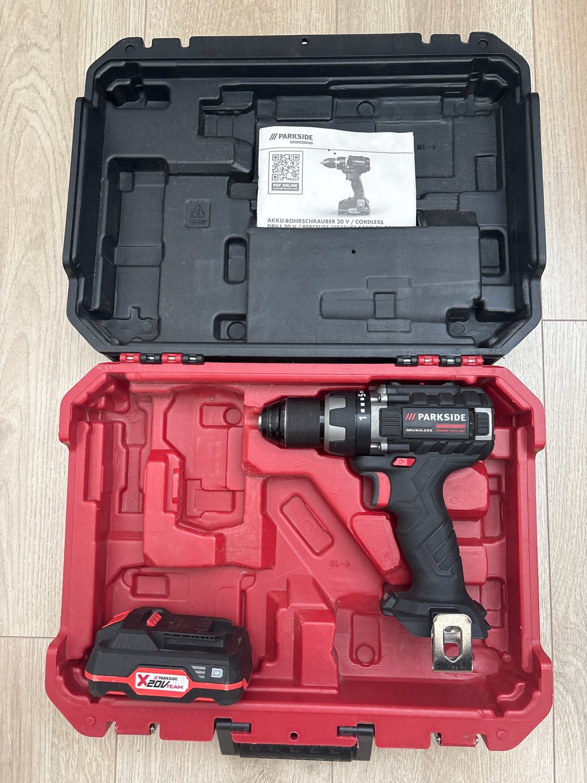 Parkside Performance Accu Boor-/Schroefmachine 20V, Doe-het-zelf en Verbouw, 600 watt of meer, Variabele snelheid, Ophalen of Verzenden