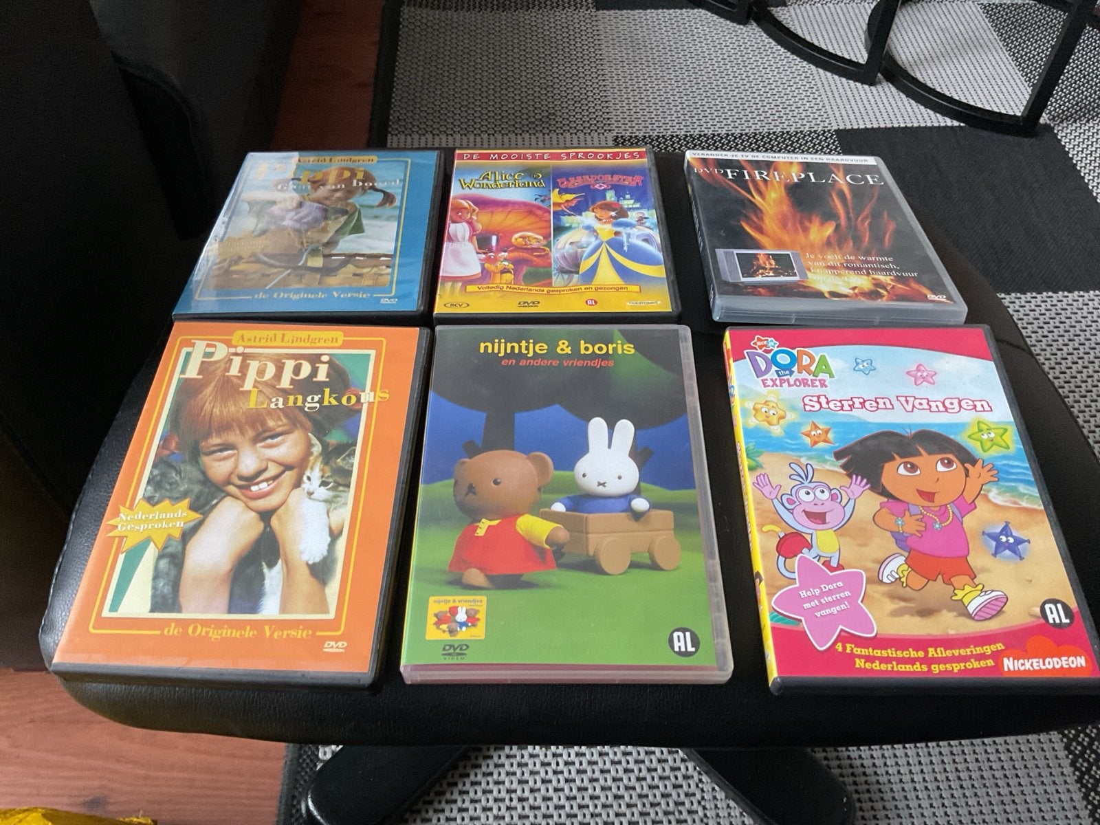 Diverse kinder DVD's: Pippi Langkous, Nijntje, Dora en meer, Gebruikt, Animatie, Alle leeftijden, Film