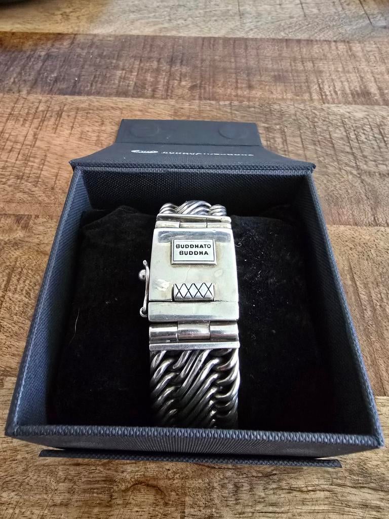 Te koop aangeboden: originele Buddha to Buddha Edwin armband, Sieraden, Tassen en Uiterlijk, Armbanden, Ophalen of Verzenden, Gebruikt
