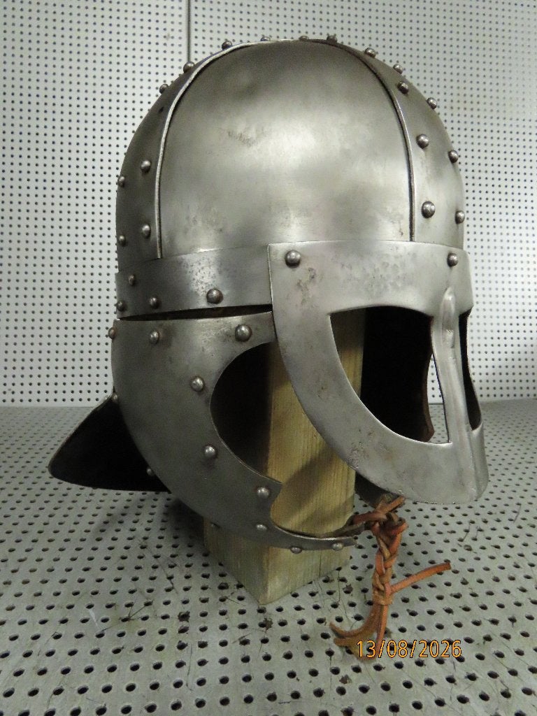 Middeleeuwse Helm Vikinghelm Stalen Replica Re-enactment, Verzamelen, Overige gebieden, Overige soorten, Ophalen of Verzenden