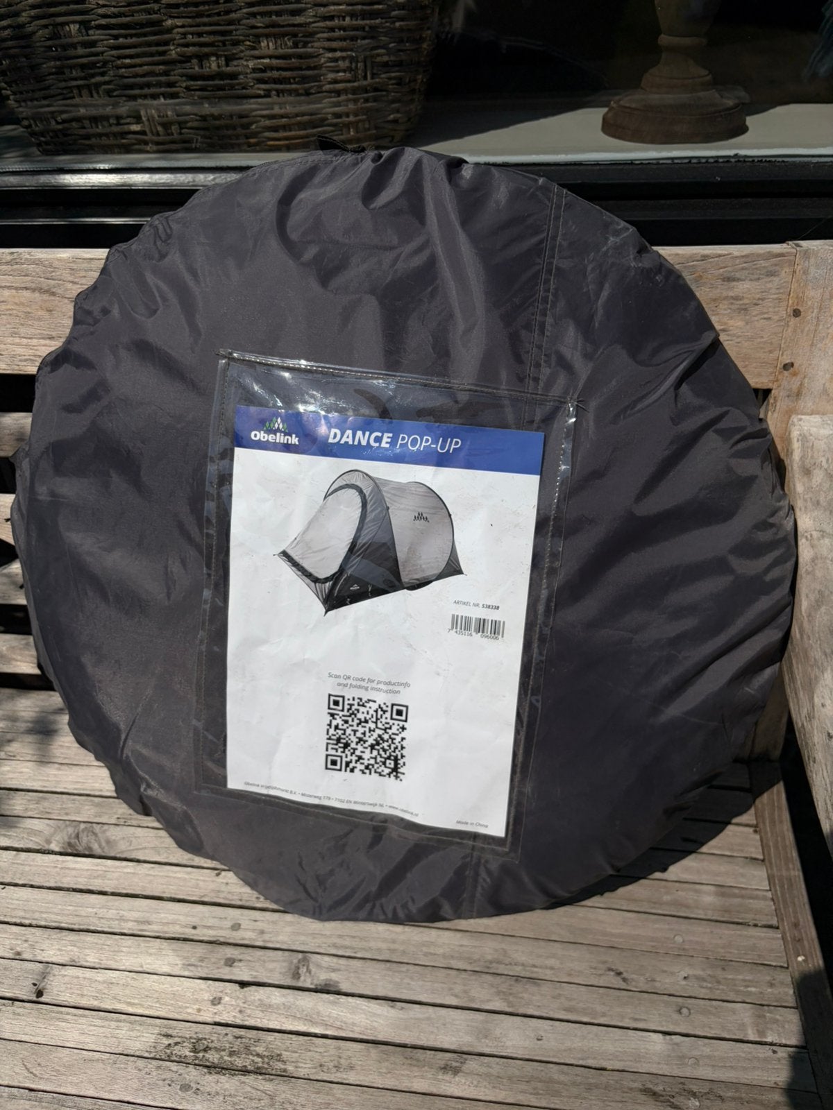 Obelink pop-up tent nieuw!!, Caravans en Kamperen, Ophalen, Nieuw, Tot en met 2