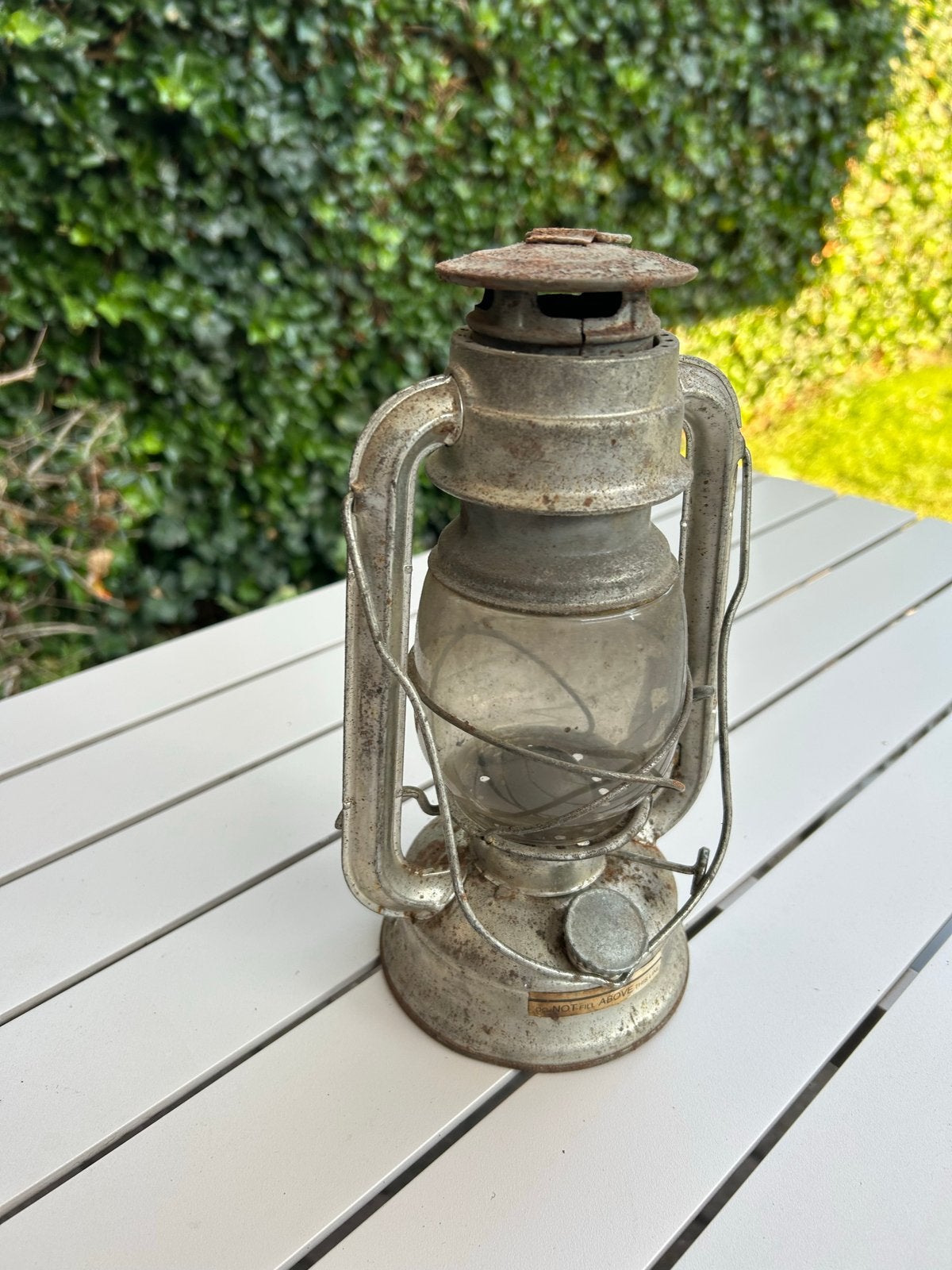 Vintage Stormlamp -  Olie- of Petroleumlamp, Antiek en Kunst, Ophalen of Verzenden