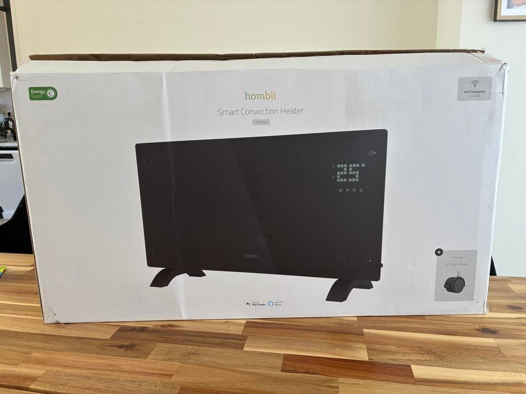 Hombli Smart Convection Heater - 2000W Zwart, Huis en Inrichting, Kachels, Ophalen of Verzenden, Zo goed als nieuw, Elektrisch