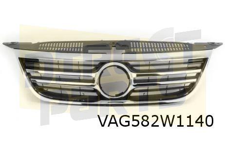 Volkswagen Tiguan (1/08-4/16) -6/11 grille (met chrome sierl, Auto-onderdelen, Carrosserie en Plaatwerk, Bumper, Volkswagen, Voor