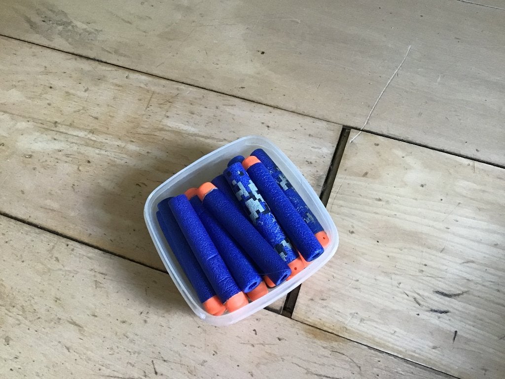 18 nerf pijltjes, Ophalen, Gebruikt