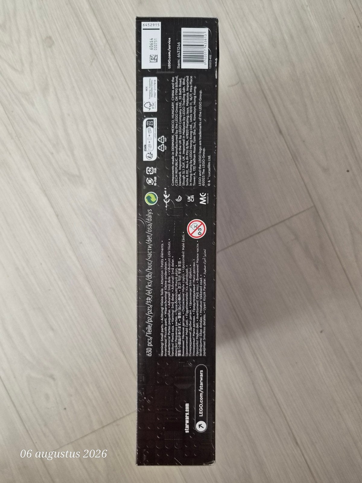 lego starwars (75356), Ophalen of Verzenden, Zo goed als nieuw, Gebruiksvoorwerp
