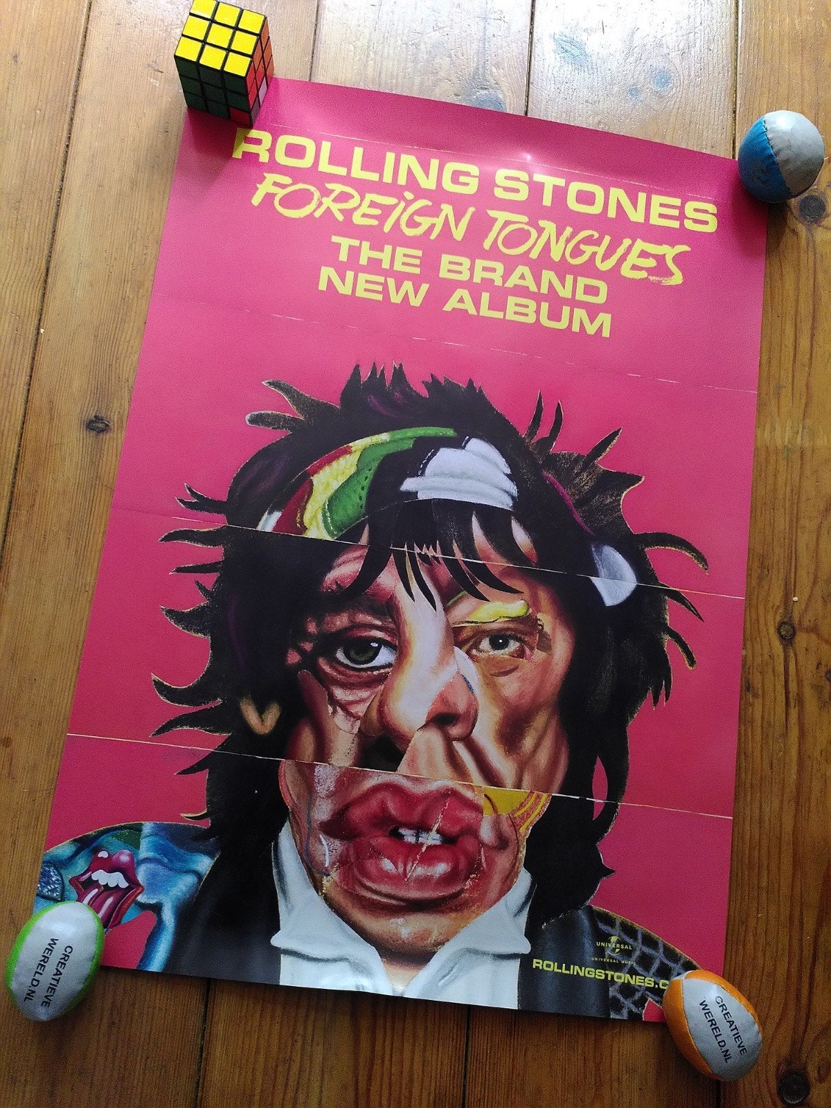 Rolling Stones foreign tongues poster A2, Ophalen, Rechthoekig Staand, Nieuw, A1 t/m A3