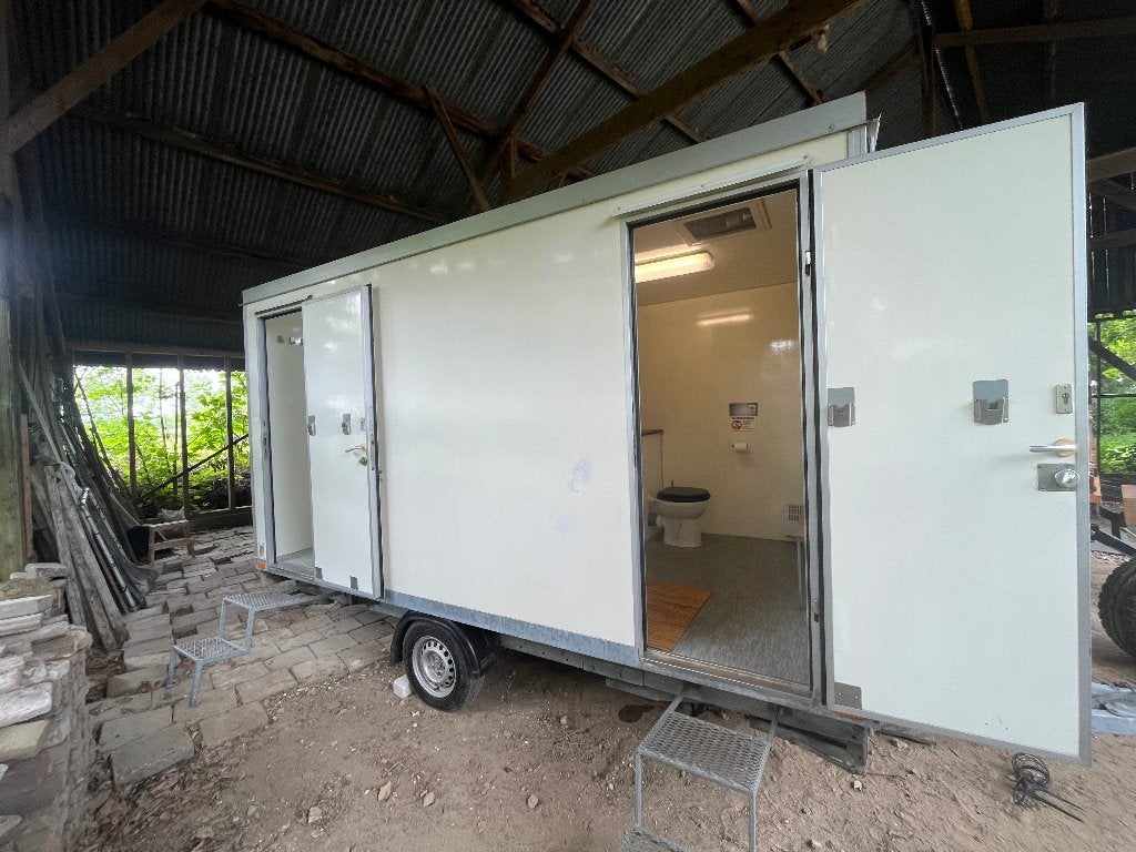 Mobiele Badkamer-unit (dubbel), Ophalen, Gebruikt, Met douche