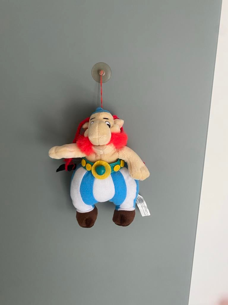 Obelix knuffel met zuignap - Asterix en Obelix, Ophalen of Verzenden, Zo goed als nieuw