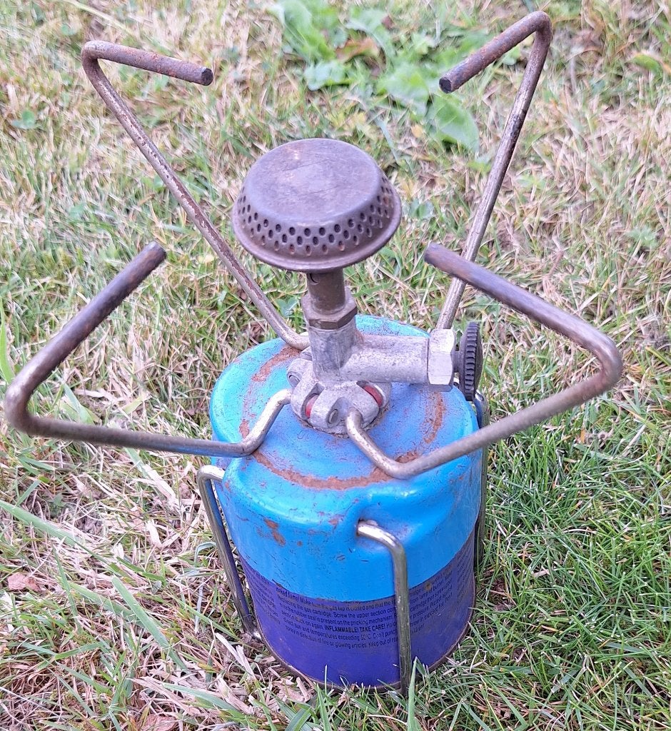 Campingaz lamp en Campingaz brander + 2 vullingen, Ophalen, Gebruikt