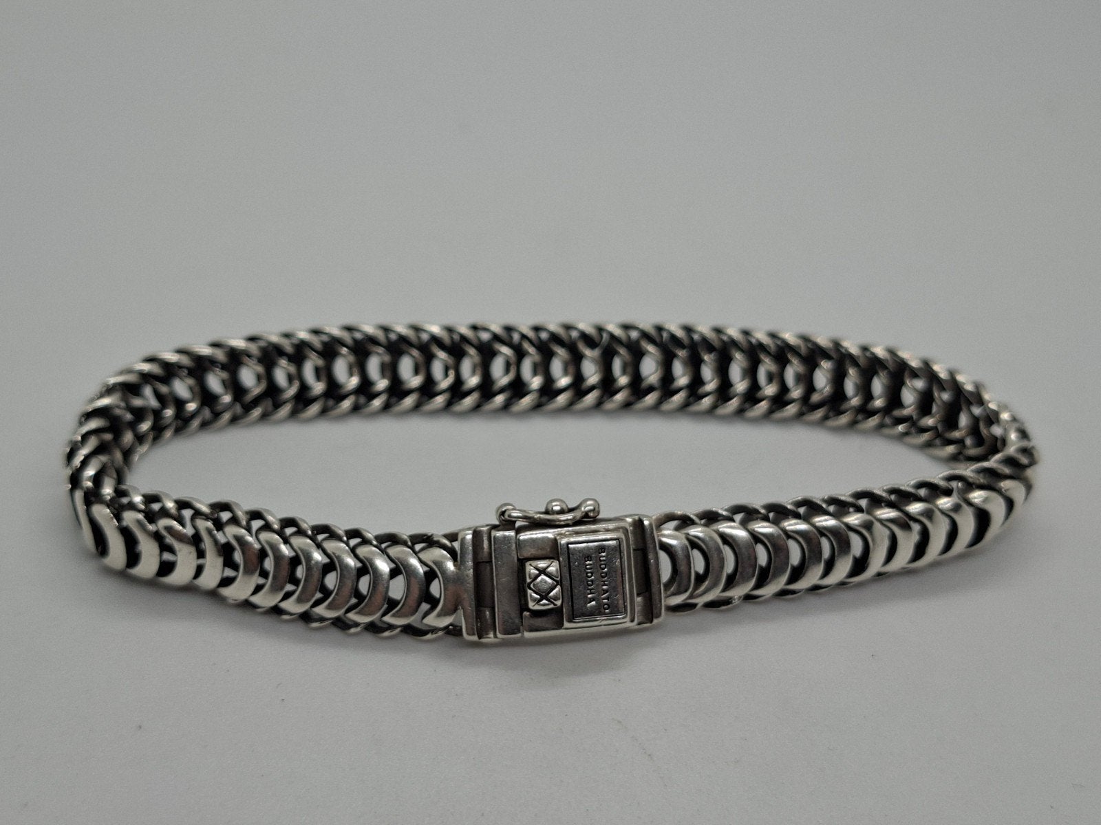 Buddha to Buddha Lars XS zilveren armband 20 cm, Sieraden, Tassen en Uiterlijk, Ophalen of Verzenden, Zilver, Zilver