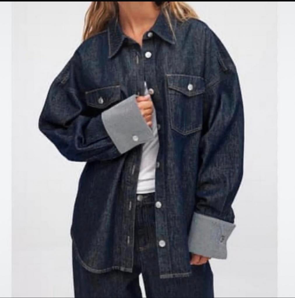 NA-KD oversized blouse jacket maat 34, Ophalen of Verzenden, Zo goed als nieuw, Maat 34 (XS) of kleiner, Korte mouw