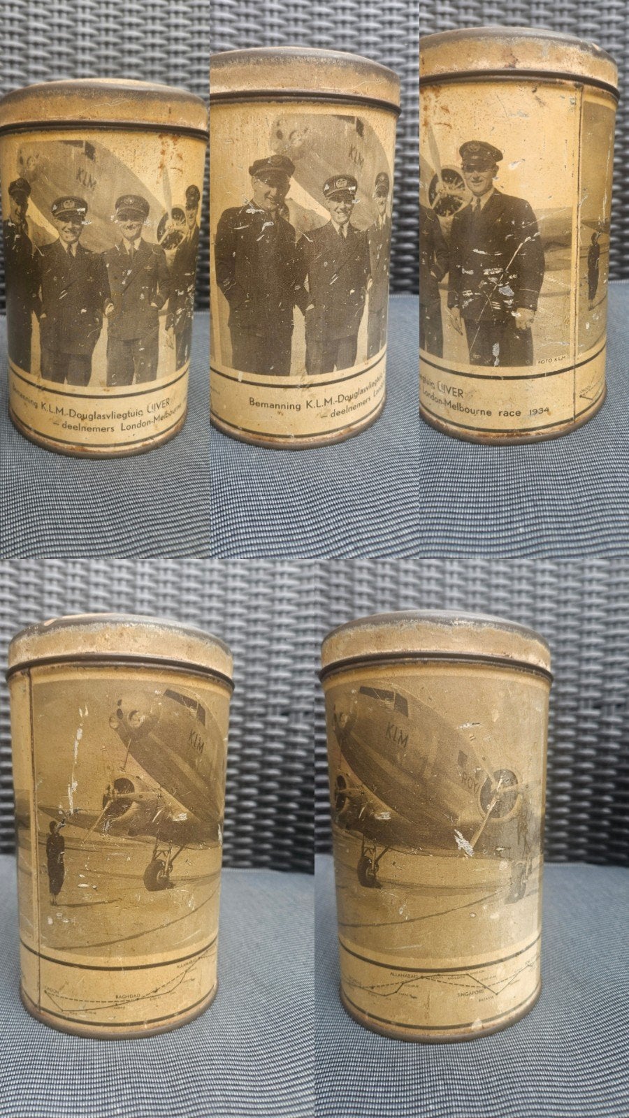KLM Uiver beschuitbus uit 1934 Topper, Ophalen of Verzenden, Gebruikt, Overige