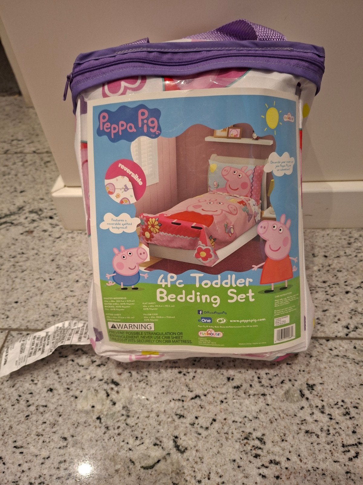 Z.g.a.n. Peppa Pig Peuter Beddengoedset (4-delig), Overige merken, Meisje, Wit, Ophalen of Verzenden