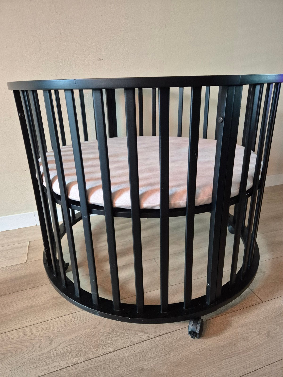 Rond box/Ledikant Zwart - Europe Baby, Ophalen, Gebruikt, Wieg