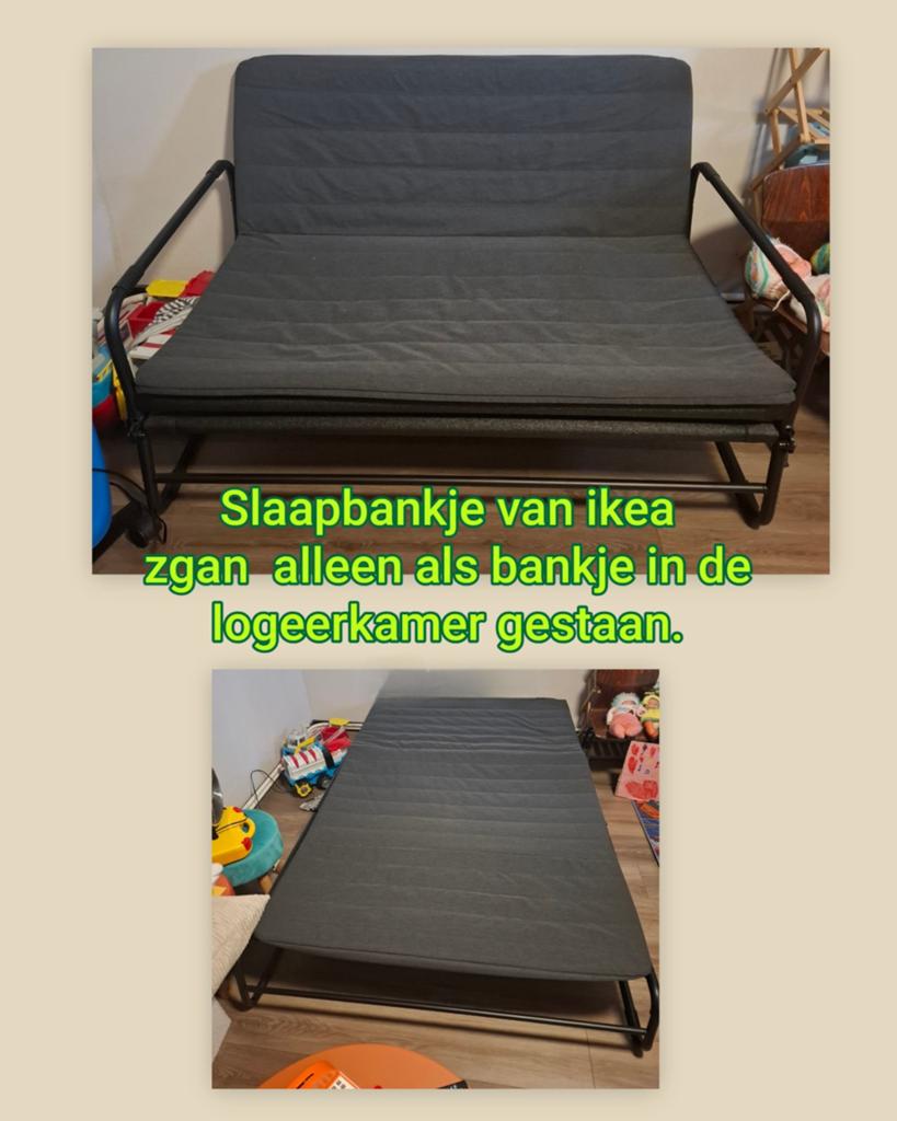 Slaapbank ikea, Ophalen, Zo goed als nieuw, Tweepersoons
