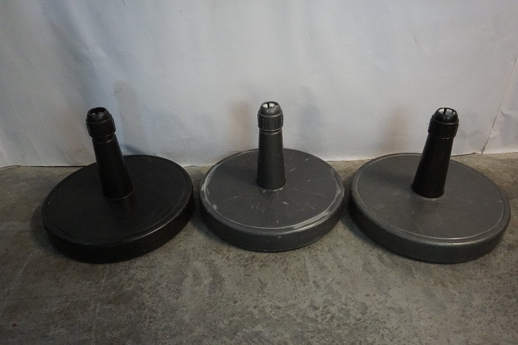 Kunststof parasolvoet parasolpoot | 3 stuks, Ophalen of Verzenden, Gebruikt, Minder dan 1 meter, Parasolvoet