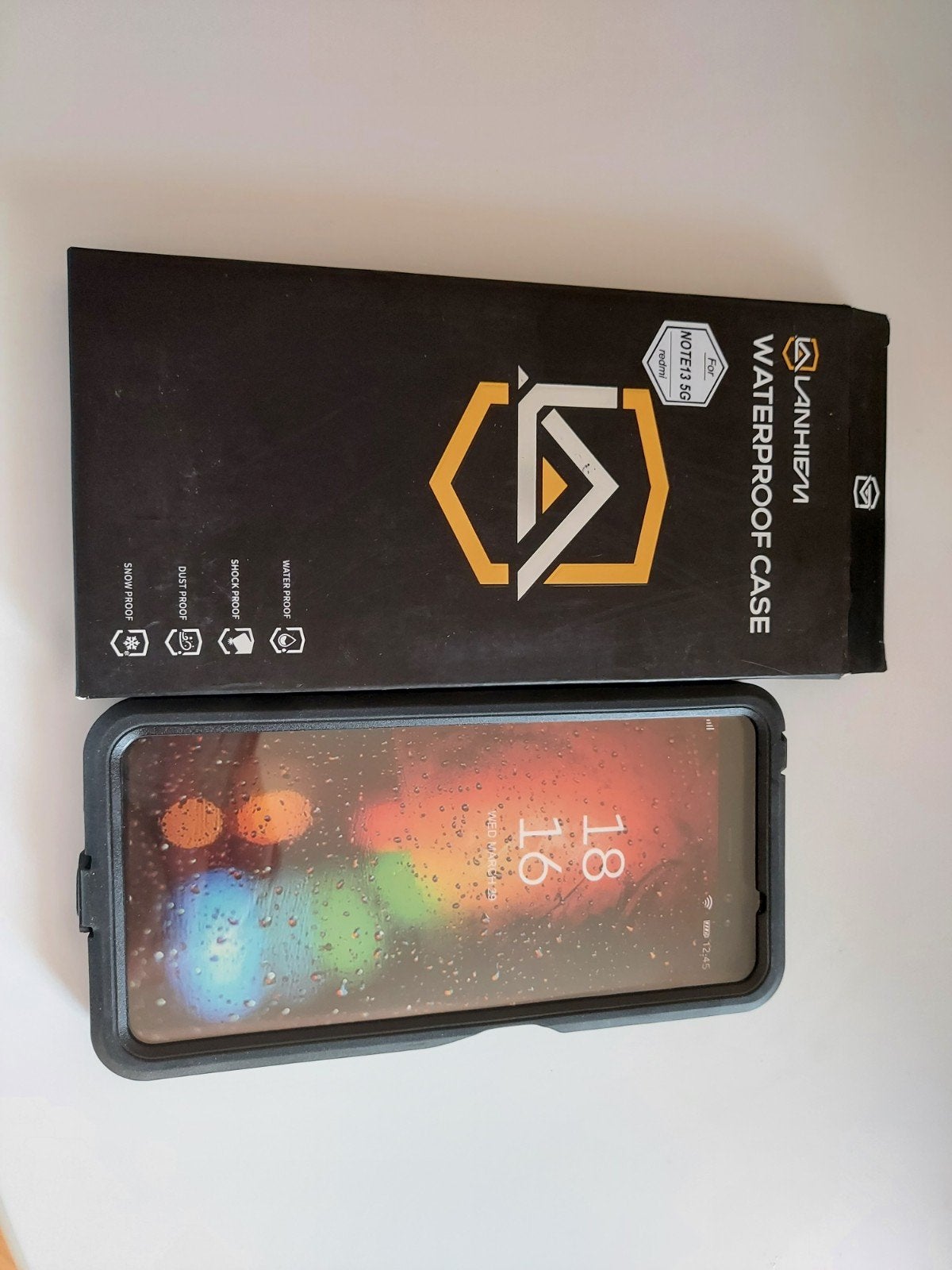 Lanhiem Waterdicht Hoesje voor Xiaomi Redmi Note 13 5G, Ophalen of Verzenden