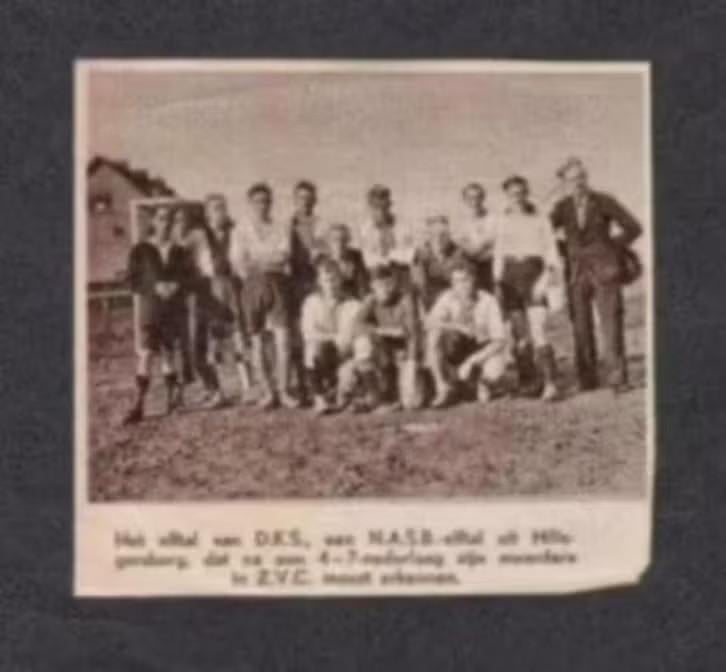 Knipsel Hillegersberg DKS ZVC 1937., Ophalen of Verzenden, Zo goed als nieuw