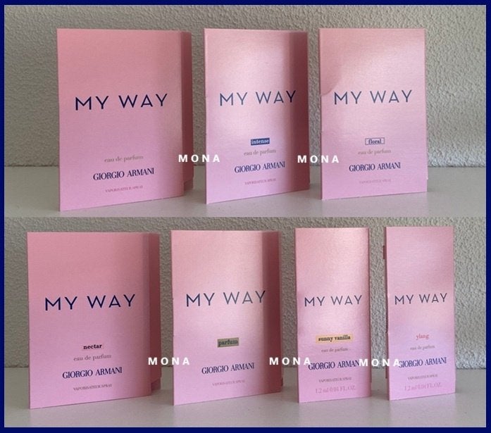 My Way set 7 parfum samples proefjes testers monsters, Verzenden, Nieuw