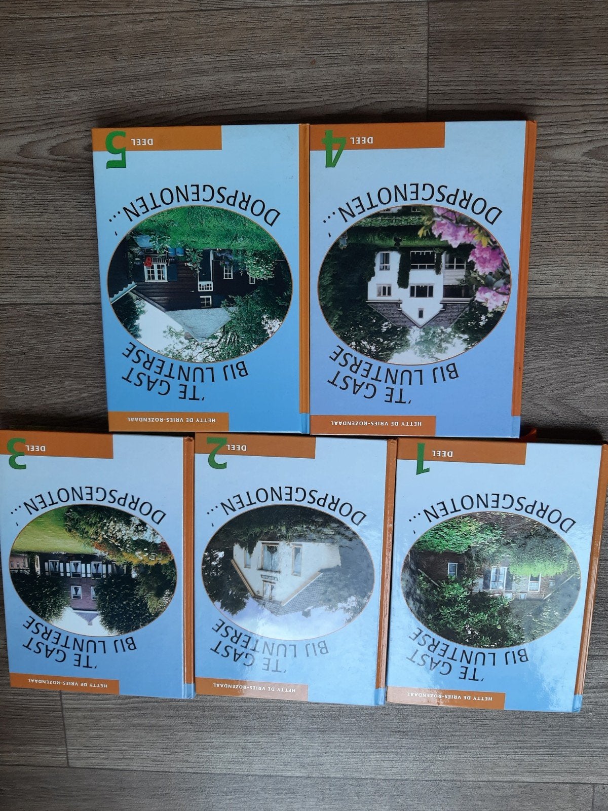 te gast bij lunterse dorpsgenoten door Hetty de Vries 5 dele, Ophalen of Verzenden, Zo goed als nieuw, Hetty de Vries
