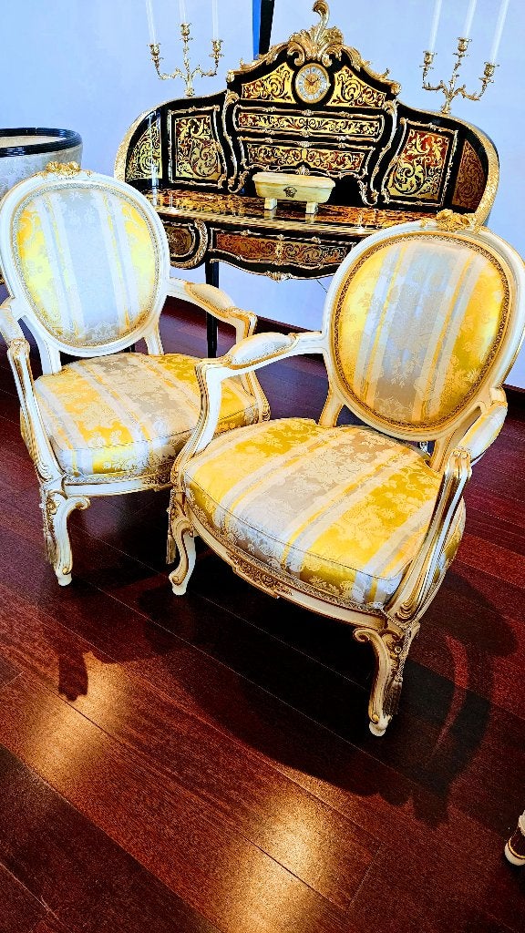 Louis XVI zetels - Elegante Frans design, Ophalen
