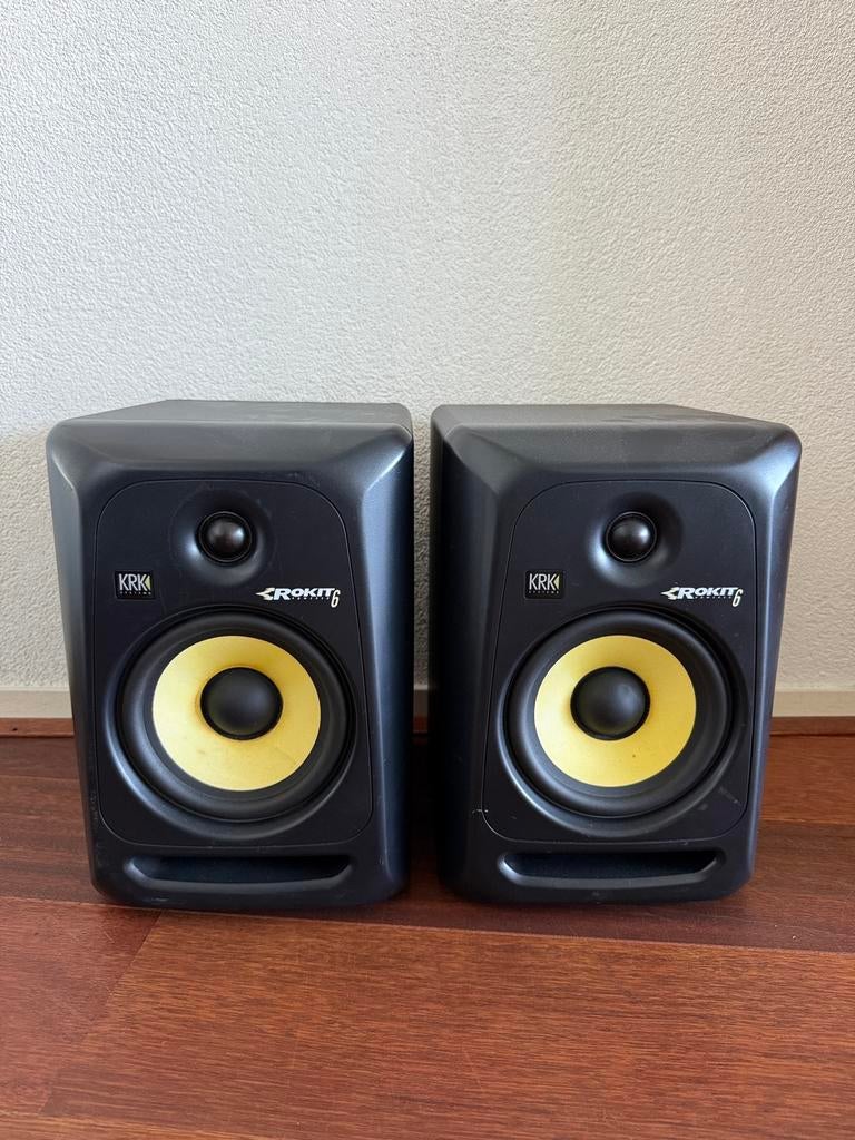 KRK Rokit Powered 6 studio monitors set, Audio, Tv en Foto, Luidsprekers, Overige merken, Gebruikt, Ophalen of Verzenden, Minder dan 60 watt