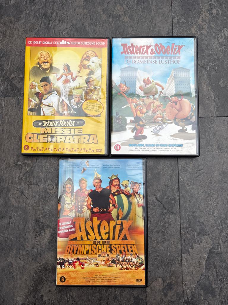 Asterix & Obelix DVD Boxset - 3 films, Cd's en Dvd's, Dvd's | Tekenfilms en Animatie, Europees, Tekenfilm, Boxset, Ophalen of Verzenden