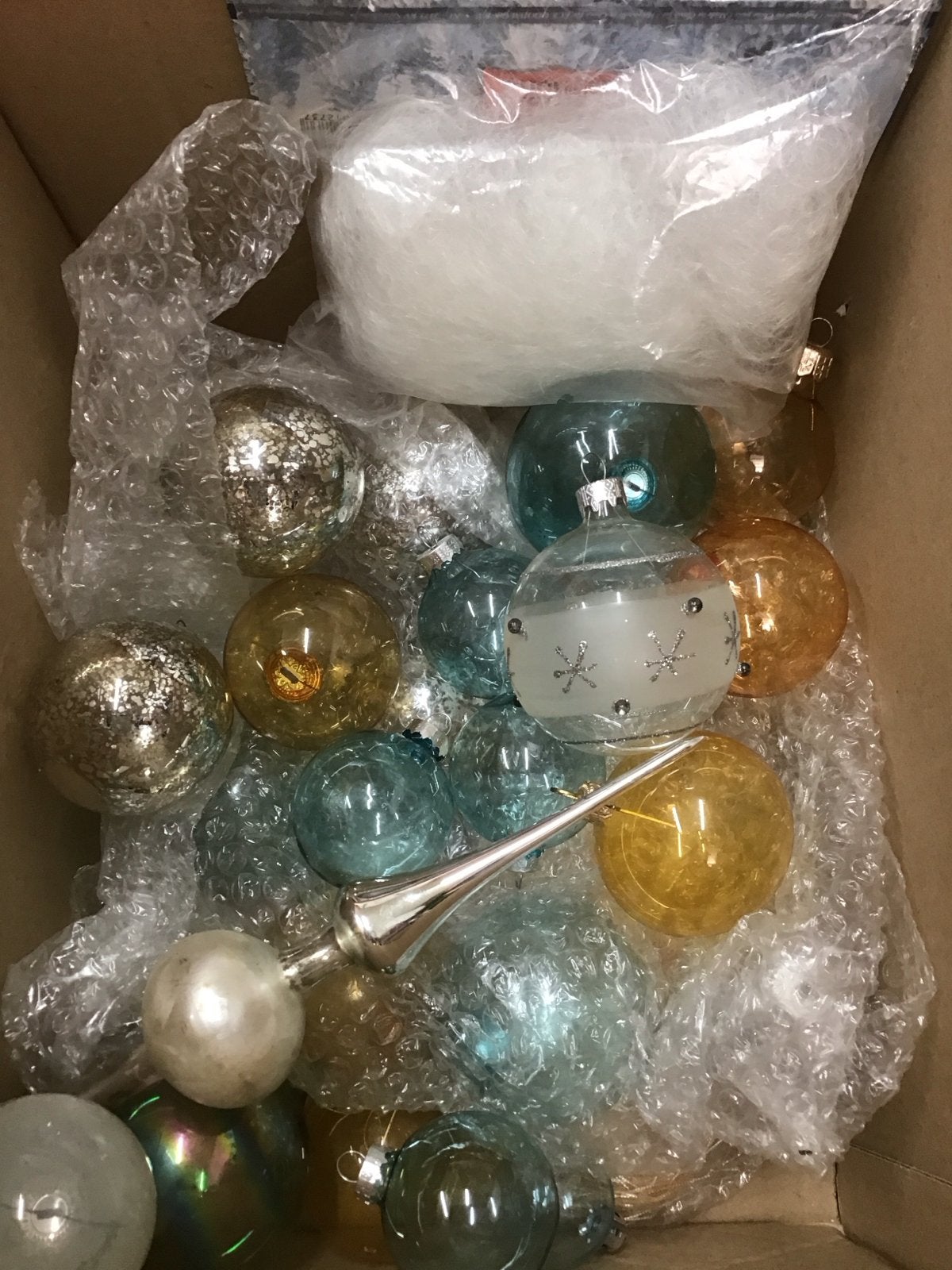 Doorzichtig glazen kerstballen, Ophalen of Verzenden, Zo goed als nieuw