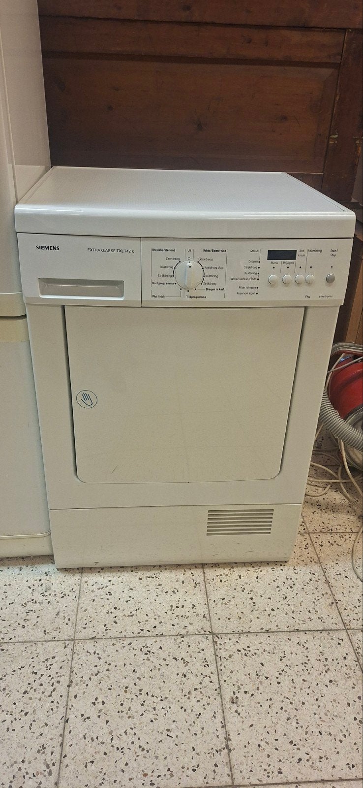Siemens EXTRAPLASSE TXL 742 K Wasdroger - 6kg, Witgoed en Apparatuur, Ophalen, 6 tot 8 kg, Gebruikt, Anti-kreukfase