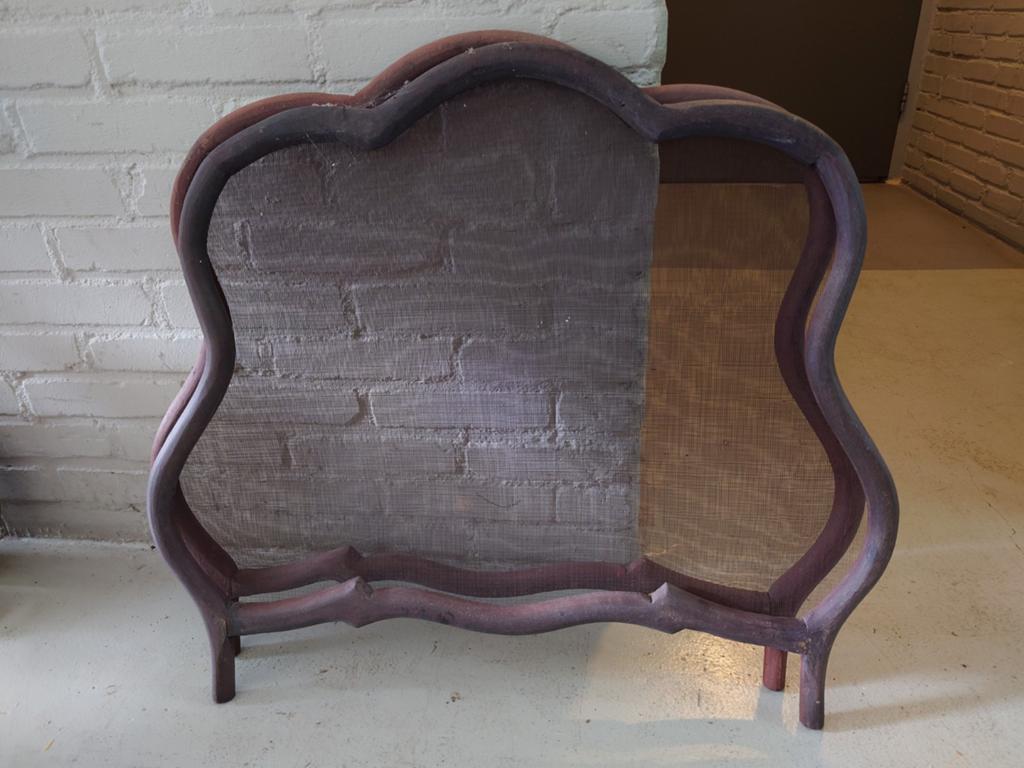 Antiek brocante houten raamschermen, Antiek en Kunst, Ophalen of Verzenden