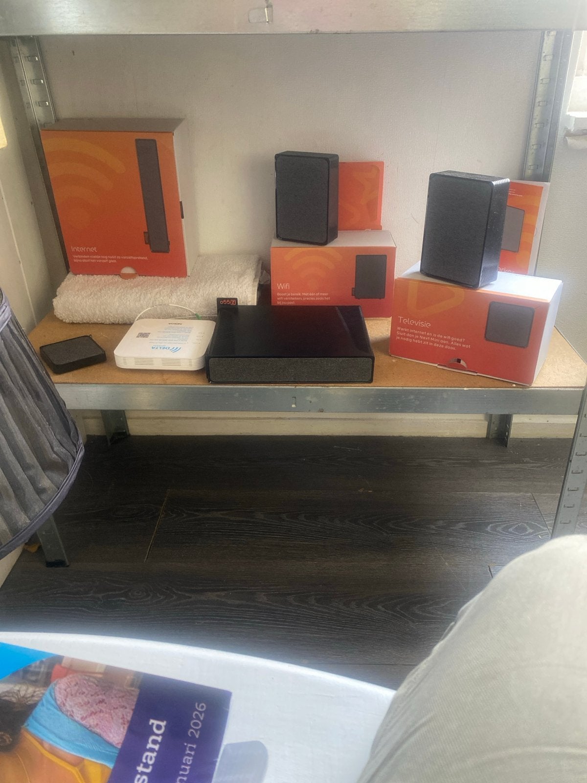 Internet modem en wifi versterker (Nokia), Ophalen of Verzenden, Gebruikt, Router met modem