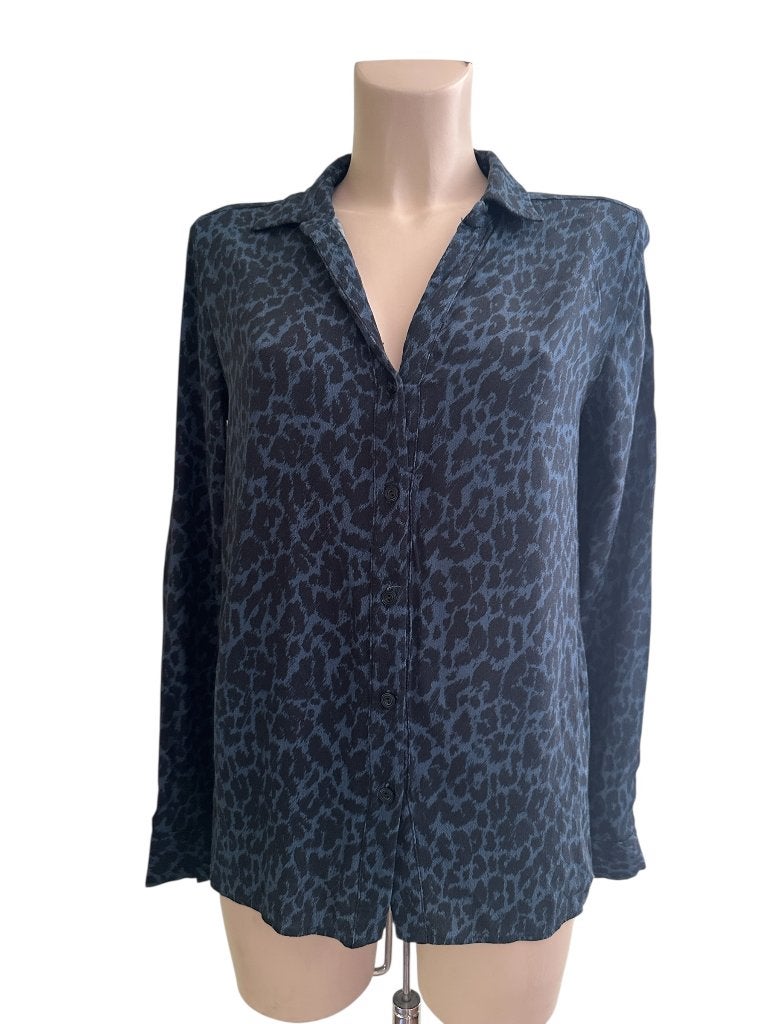 Fabienne Chapot blouse S, Maat 38/40 (M), Blauw, Ophalen of Verzenden, Zo goed als nieuw