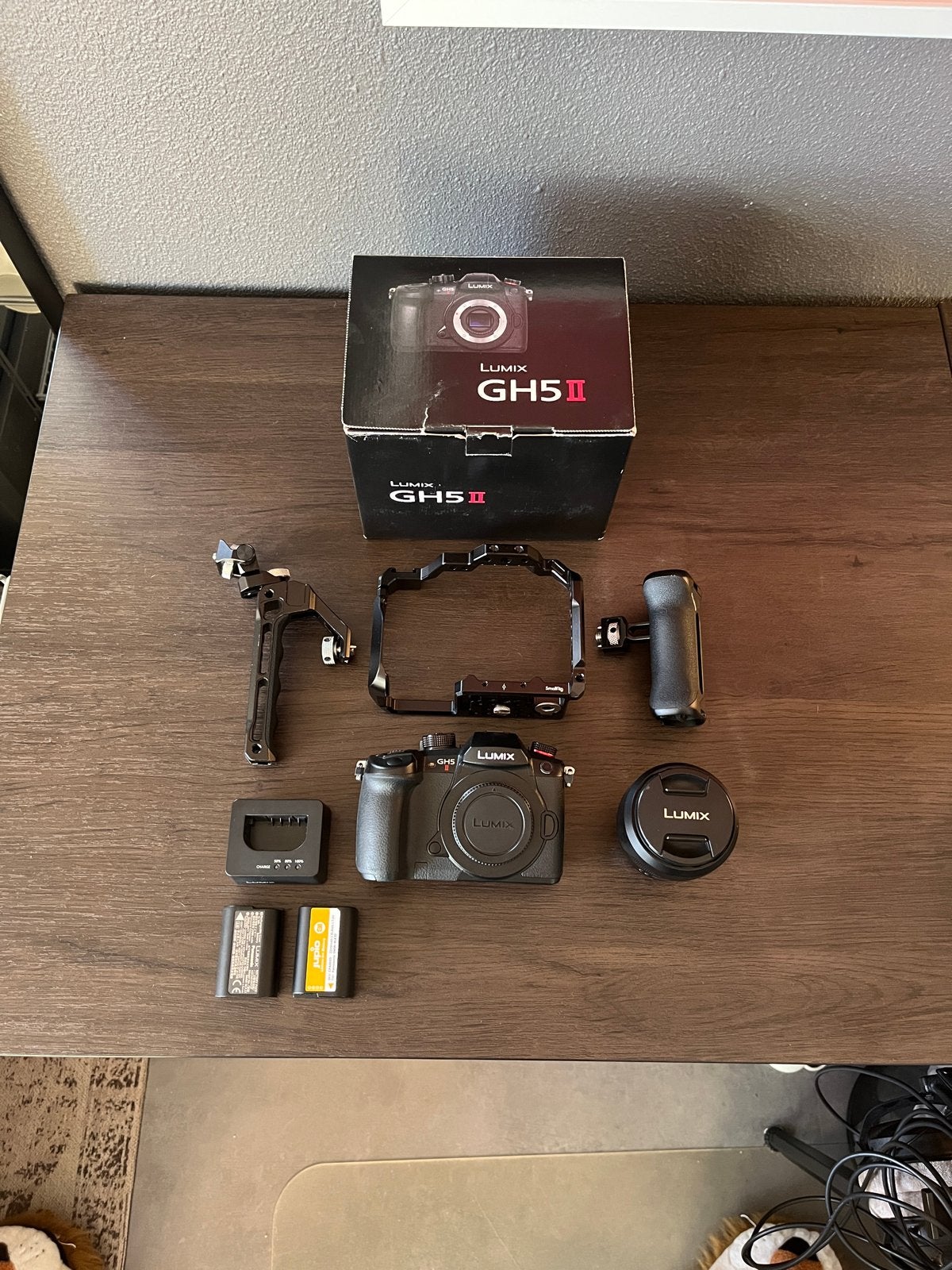 Lumix GH5 Mark 2 met 12-60 lens en accessoires, Ophalen, Zo goed als nieuw, Camera, Panasonic