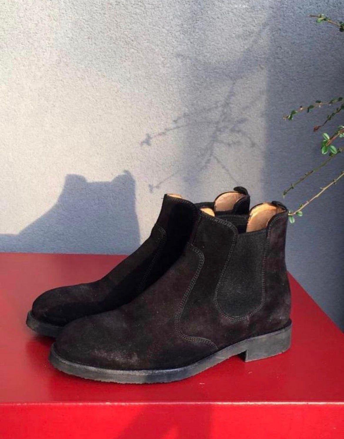 Suède LLoyd Stiefelette enkellaarsjes Leer & Antislip, Ophalen of Verzenden, Zo goed als nieuw, Zwart, Schoenen met lage hakken