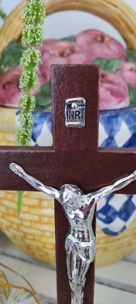 Mooi Houten Jezus Kruis, Antiek en Kunst, Ophalen of Verzenden