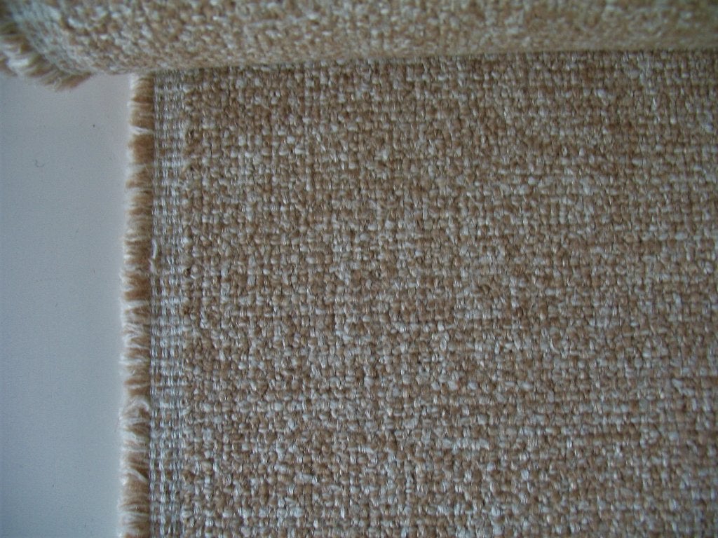 De Ploeg Everest 99 lichtbruin+beige max 8,7 mtr meubelstof, Wol, 120 cm of meer, Beige, Ophalen of Verzenden
